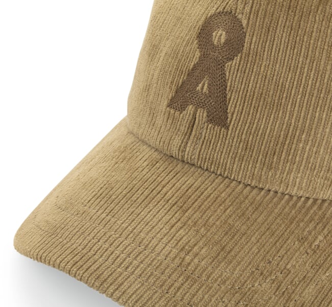 Basecap Cord, Cognac, Detailsicht