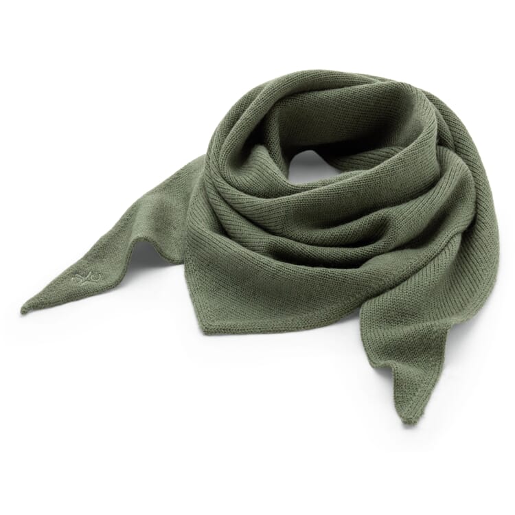 Foulard triangolare lavorato a maglia