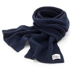 Sciarpa lavorata a maglia blu notte