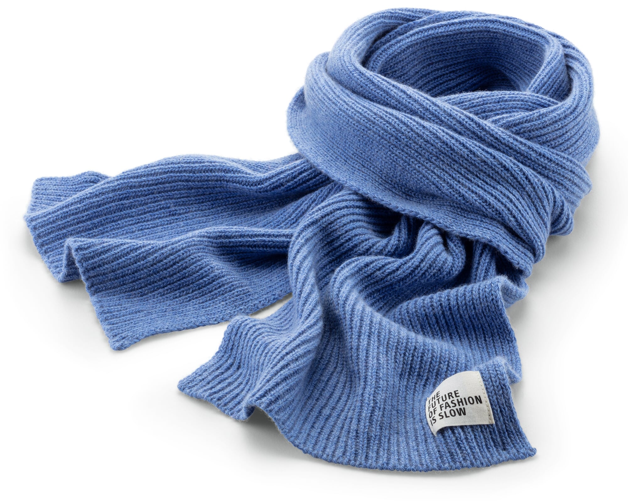 小物 todayful rib knit muffler sky blue Knitted Scarf, Light blue | Manufactum