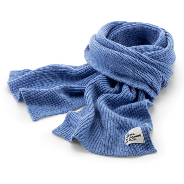 Strickschal, Hellblau