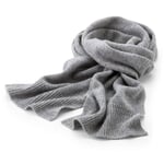 Strickschal Wolle-Kaschmir, Graumelange