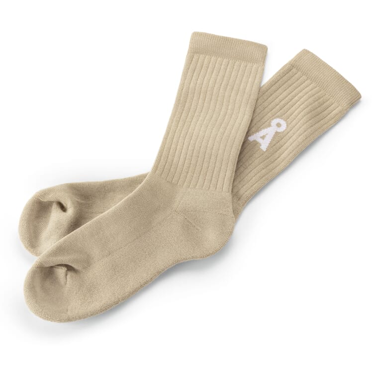 Calze lunghe unisex, Bianco naturale