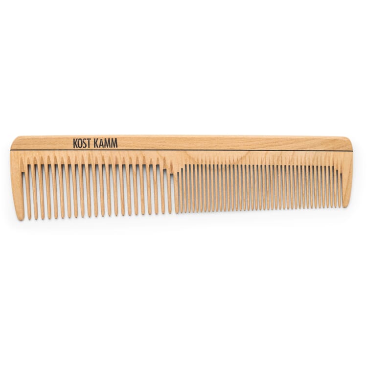 Peigne de coiffure en cerisier