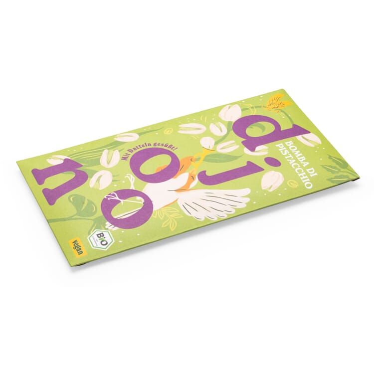 Chocolate de dátiles ecológico «Bomba di Pistacchio»