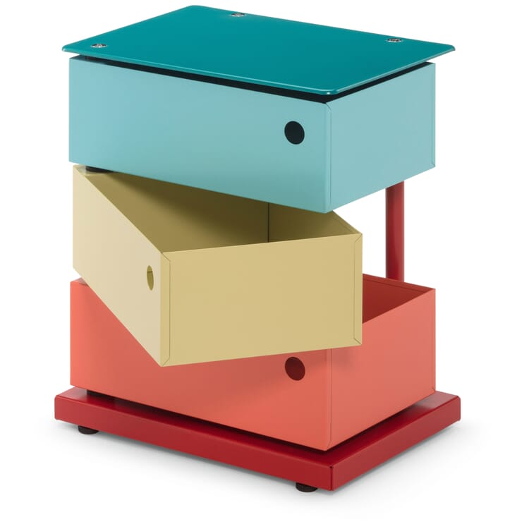 Drehladen-Container Stahlblech 3-fach Polychrom Dario