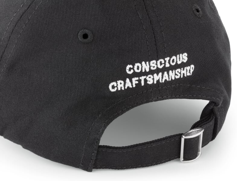 Basecap voor heren Zwart, close-up