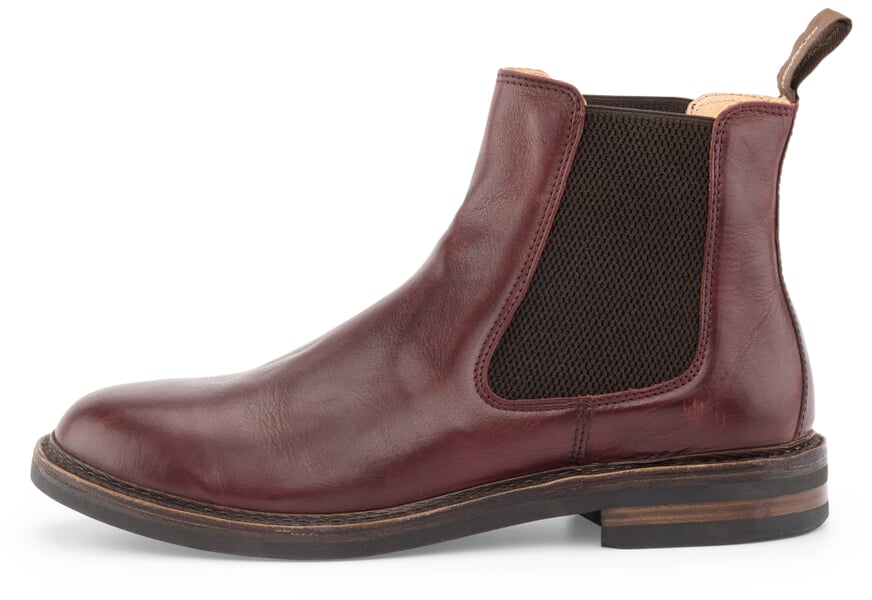 Herren-Chelseaboot Bordeauxrot