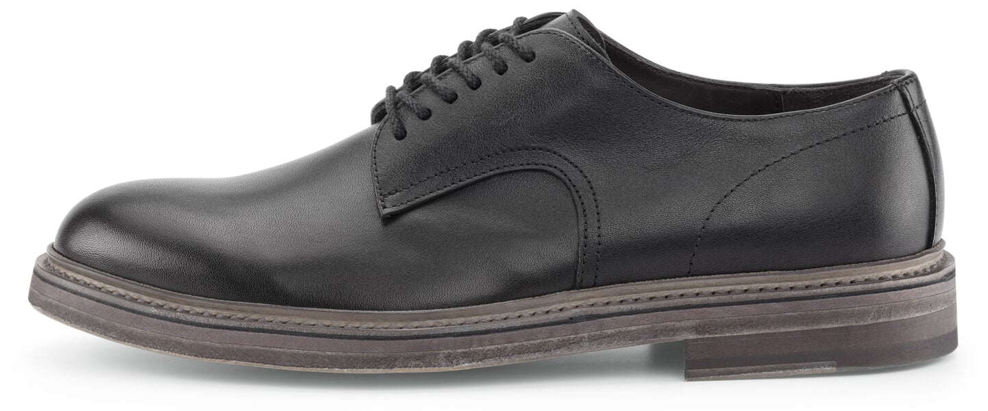 Men’s Flat Lace-Up Shoes Black