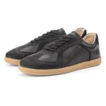Heren sneakers van nubuckleer Zwart