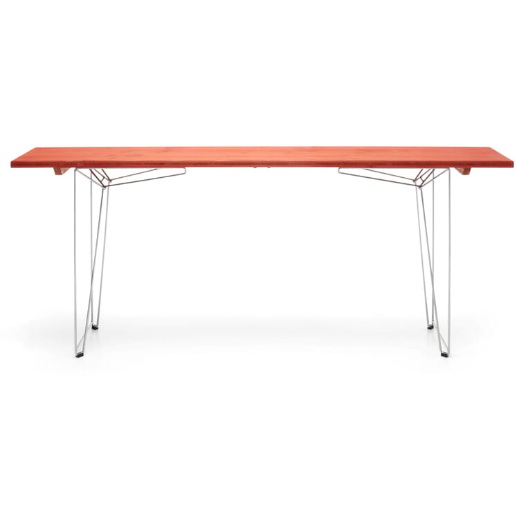 Tisch und Bank BTB Platte, RAL 2002 Blutorange