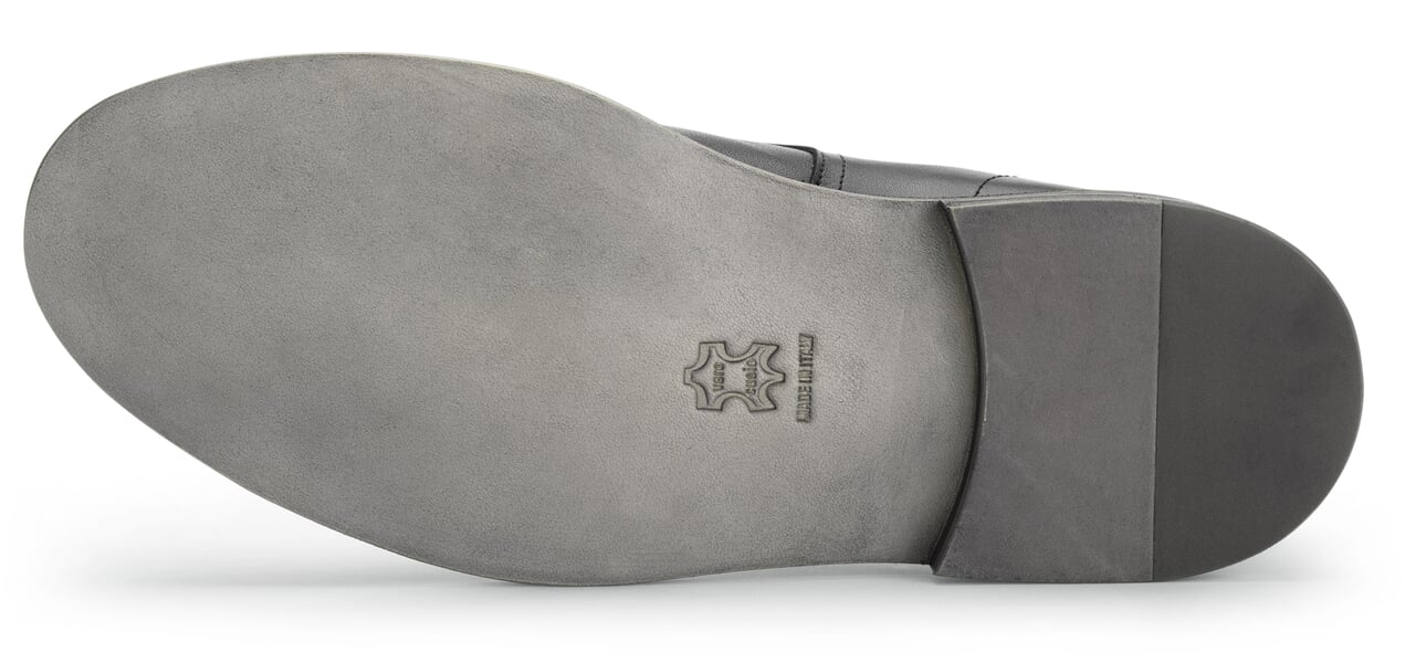 Chaussures à lacets plates pour homme Noir