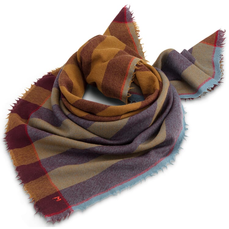 Écharpe en laine avec une touche de cachemire n° 854, bleue