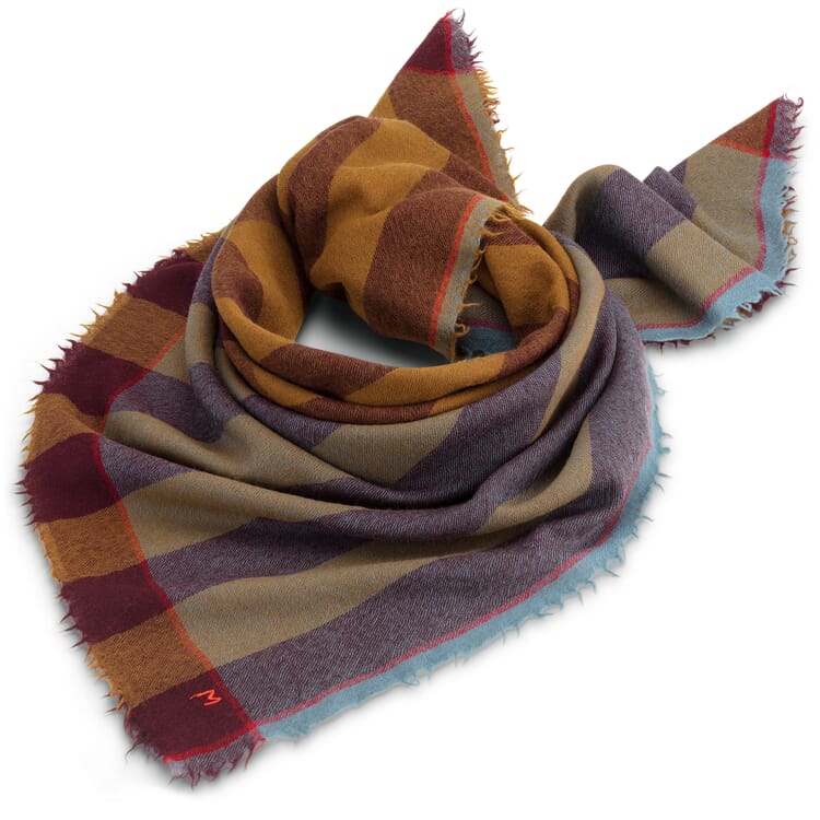 Sciarpa in lana con percentuale di cashmere n. 854, blu