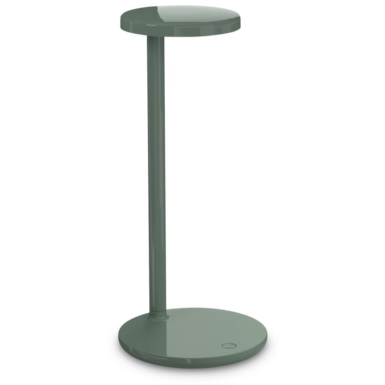 Lámpara de mesa Oblique, Salvia, brillante