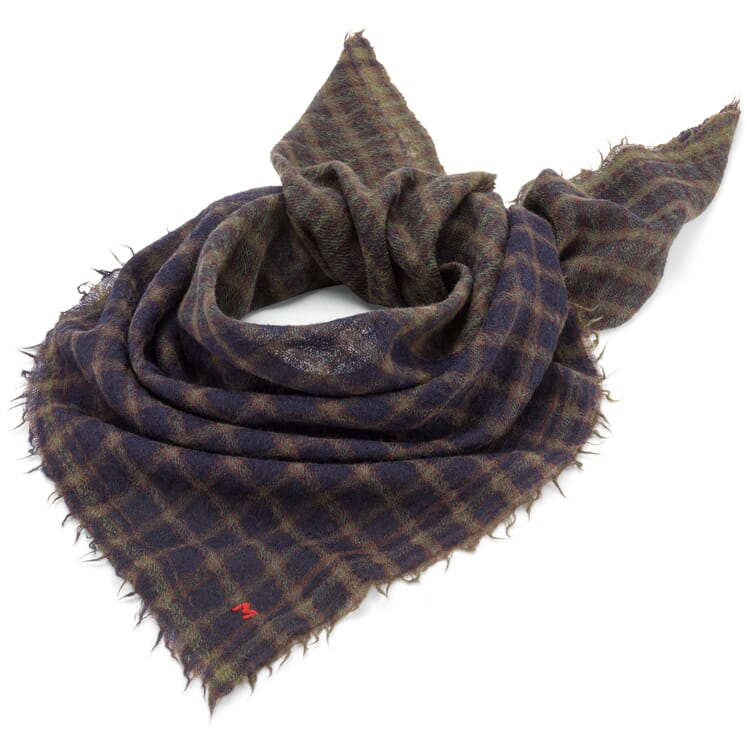 Foulard in lana n. 852, blu oliva