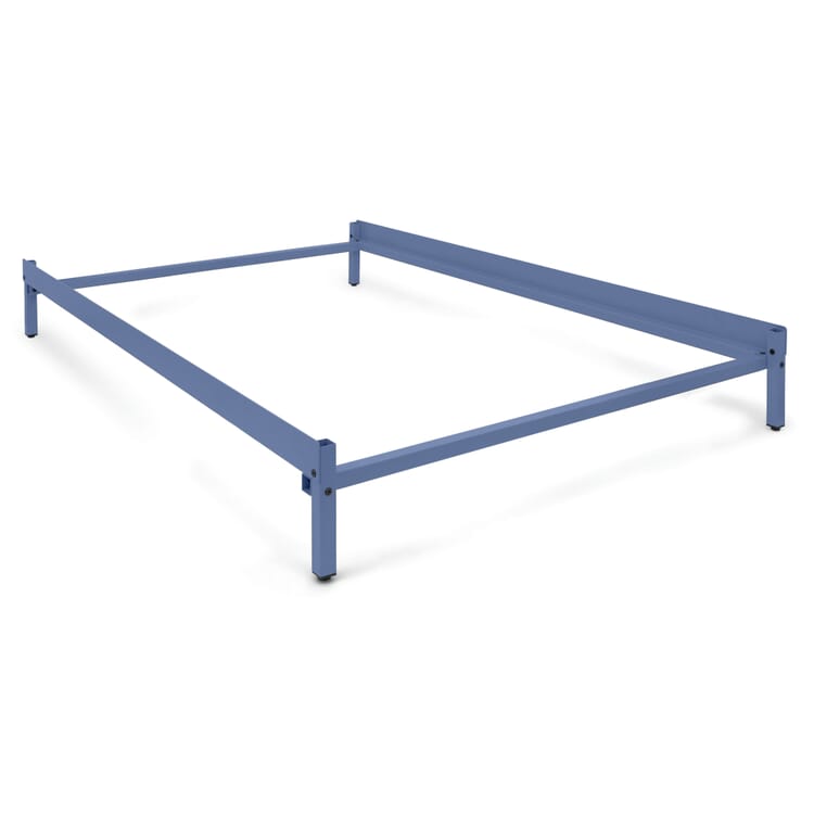 Bett Erik, 140 x 200 cm, RAL 5014 Taubenblau