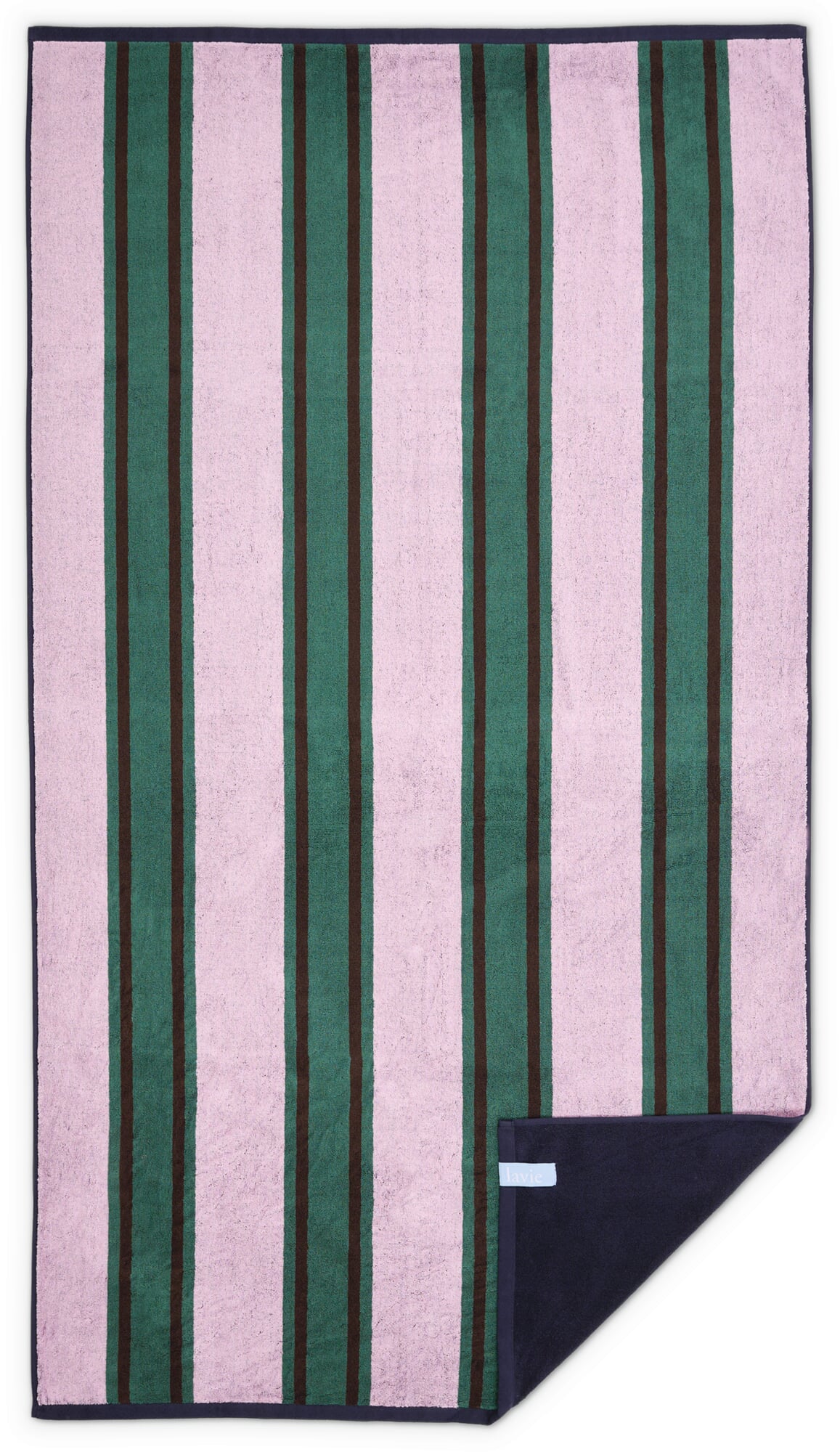 Beach terry, Green-purple, Beach towel | Manufactum