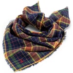 Foulard n° 844, bleu-jaune curry