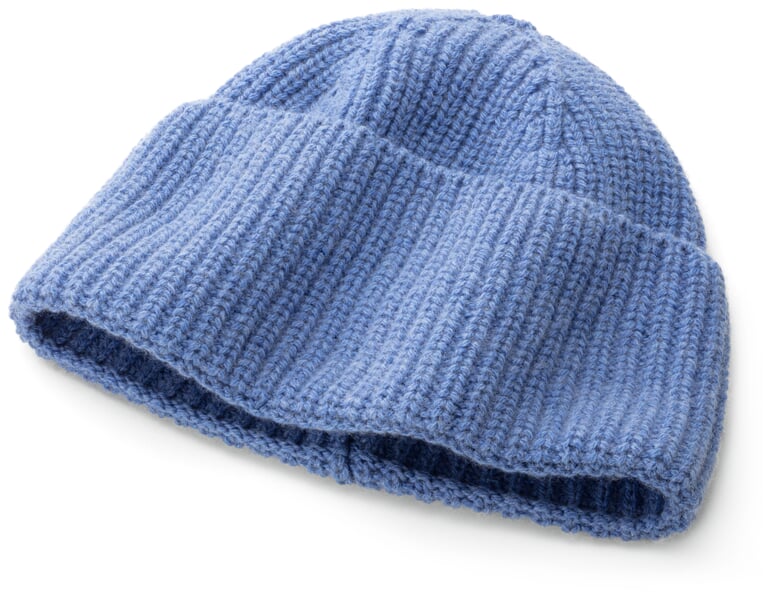 Strickmütze Hellblau