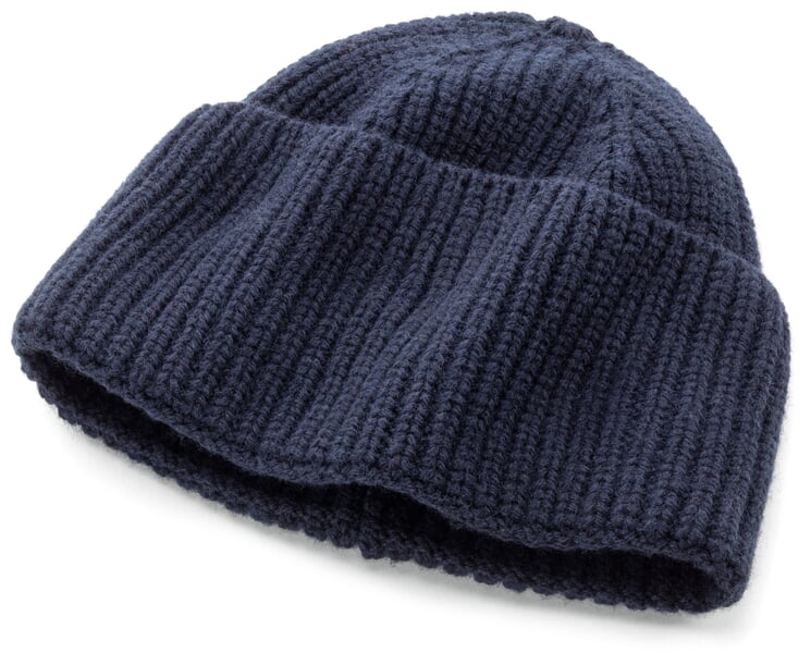 Strickmütze Nachtblau