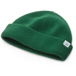 Gorro de punto de lana merina, verde