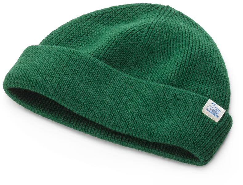 Strickmütze Merinowolle, Grün