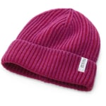 Rippenstrickmütze Kaschmir, Pink-Rot