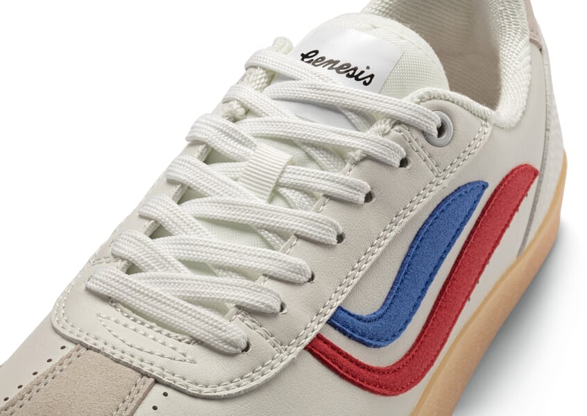 Baskets unisexes G-Volley Blanc-Rouge-Bleu, vue détaillée