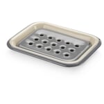 Enamel soap dish Gray