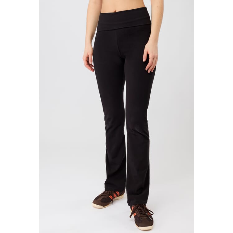 Freizeit-Leggings mit Rollbund, Schwarz