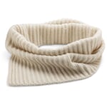Cuello tipo chal, blanco natural