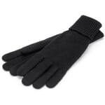 Guante de punto merino Negro