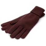 Guanto in maglia merino Rosso vino