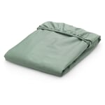 Satin Fitted Sheet Reed Green 90 × 200 cm