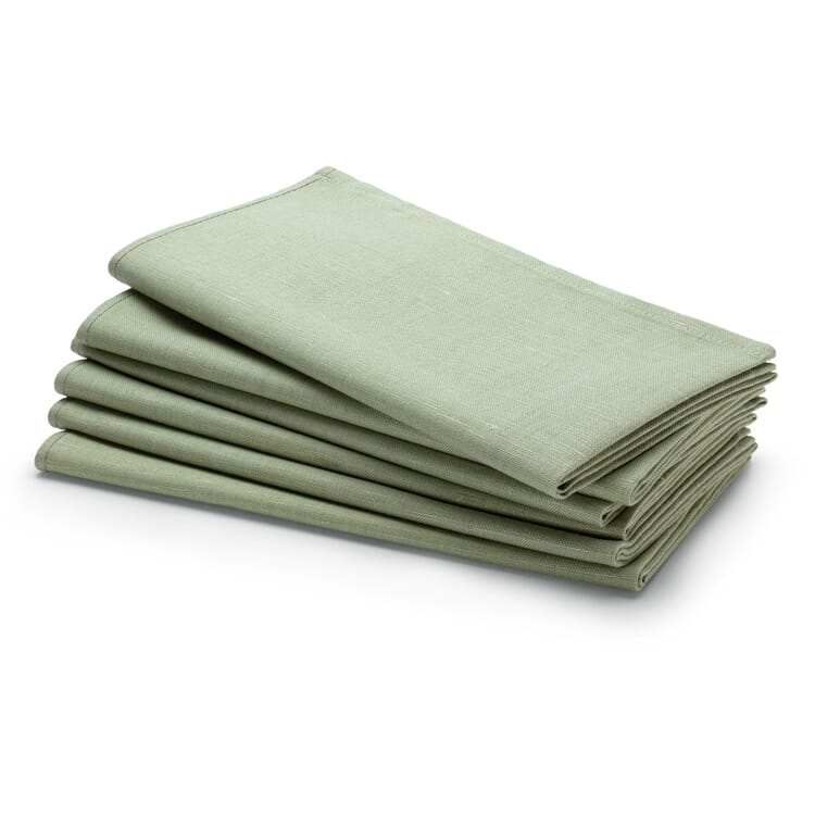 Serviette Halbleinen, Hellgrün