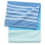 Beach and picnic towel stripes Shades of blue 90 × 200 cm