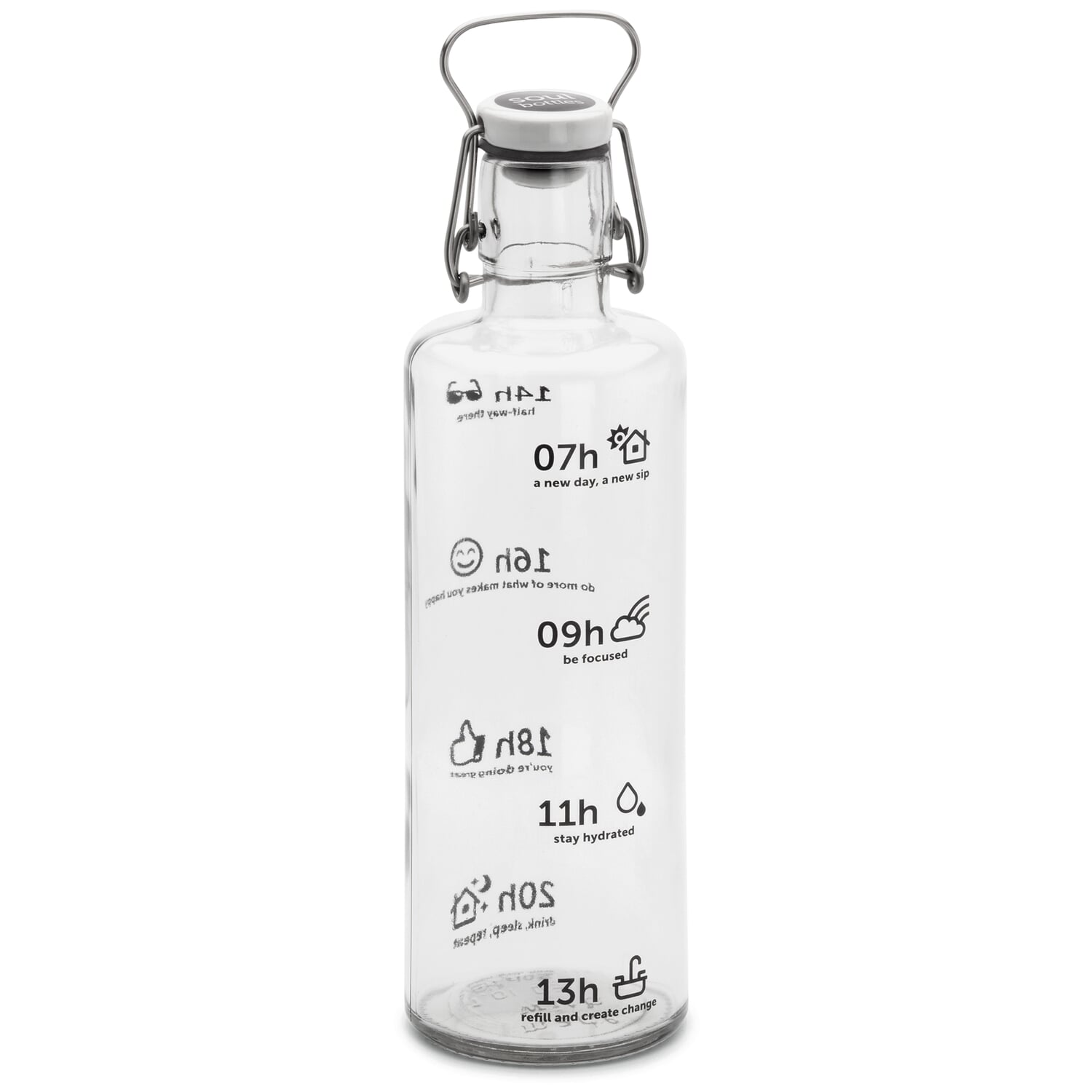 Wasserflasche aus Glas