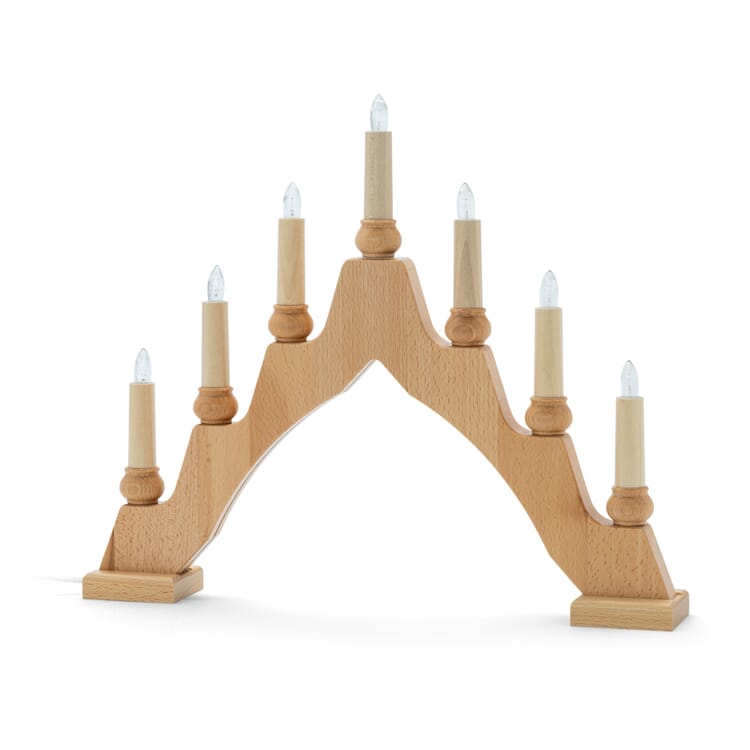Arche lumineuse « chandelier suédois » à 7 flammes