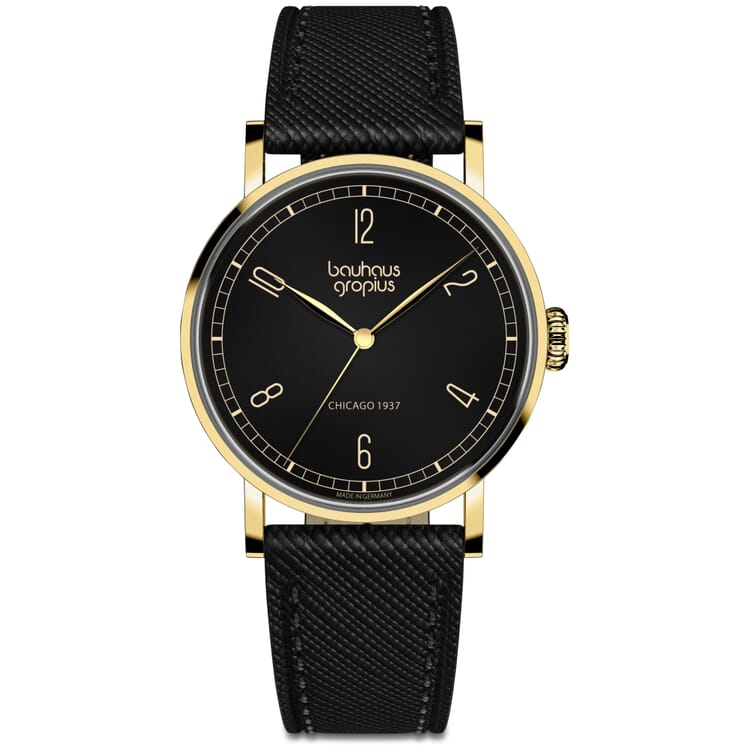 Armbåndsur Chicago 1937 Sort Ø 32,5 mm Quartz