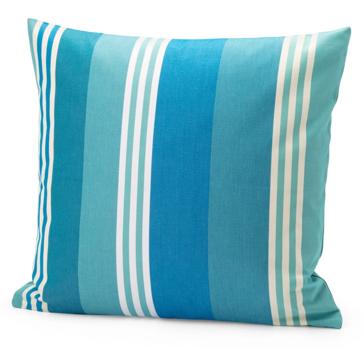 Striped pillowcase, Turquoise-Blue