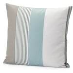 Federe a righe" Azzurro-grigio
