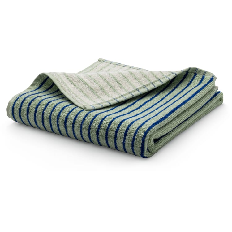 Gestreepte badhanddoek, Mint