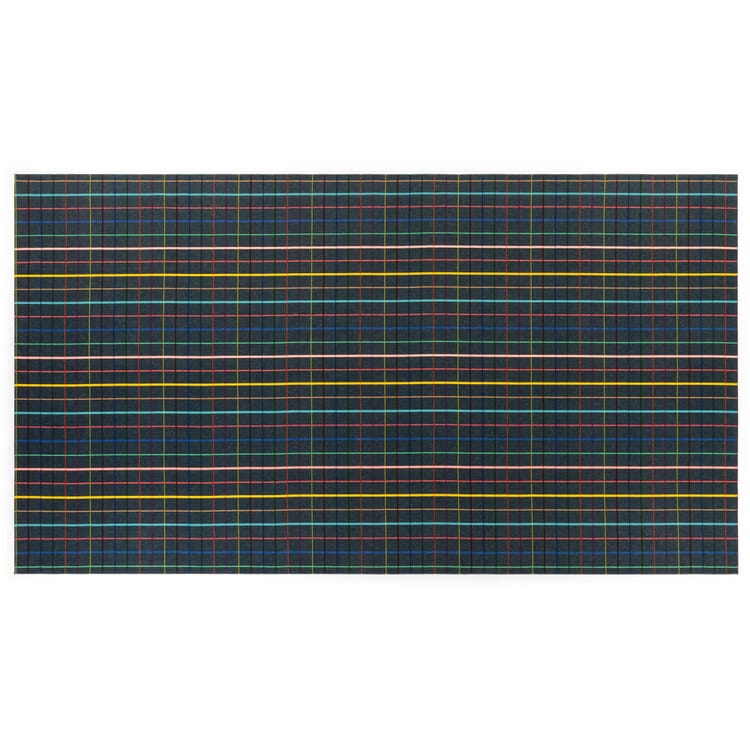 Nappe à carreaux multicolores, Bleu foncé