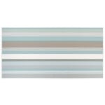 Nappe à rayures Bleu clair-gris