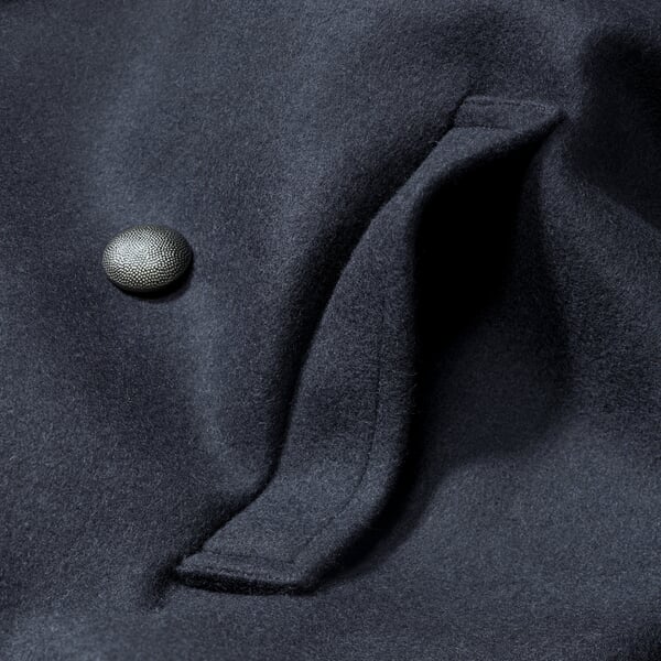 Bretonische Kabanjacke Herren Marine, Detailsicht