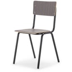 Stuhl Colegio Gestreift / Schwarzgrau RAL 7021