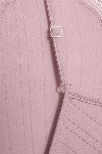Damen-Unterhemd Nadelzug Mauve, Fertigungssprozess