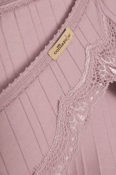 Pantalon de jazz pour femme à coutures apparentes Mauve, procédé de fabrication