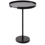 Mesita con bandeja Ollie Negro intenso RAL 9005